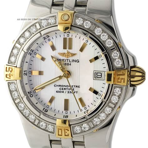 breitling damenuhren edelstahl gold|Breitling uhren damen.